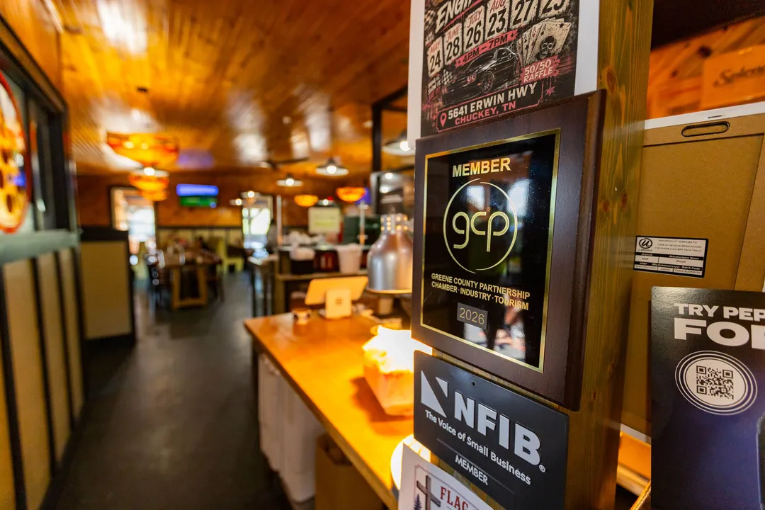 The order counter inside Rebel Fork Kitchen